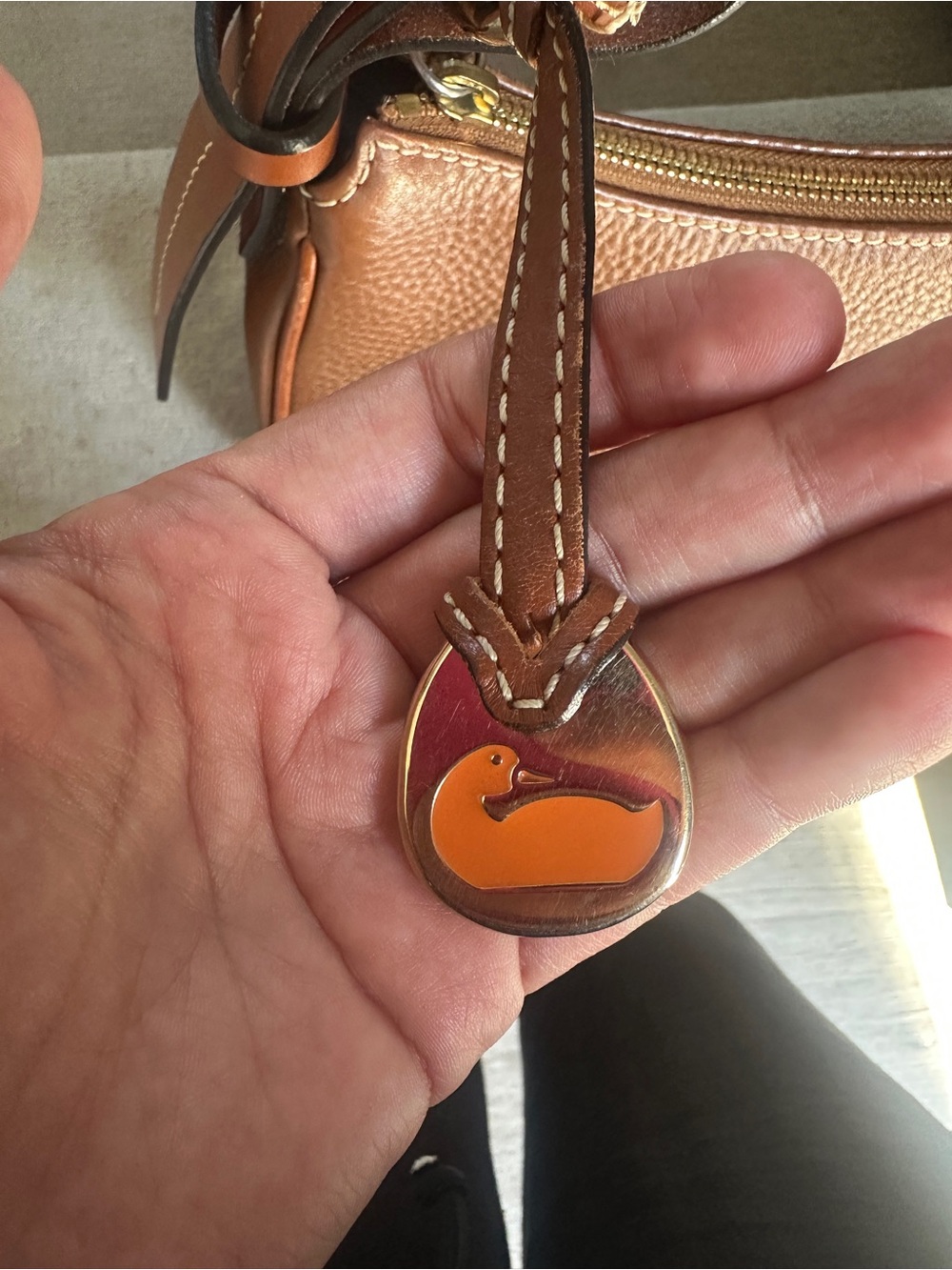 Dooney & Bourke 1975 Anniversary Pebble Grain Baguette Bag - Tan - EUC - Picture 13 of 13